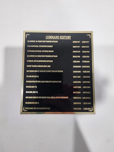 COMMAND HISTORY FOR SHADOWBOX